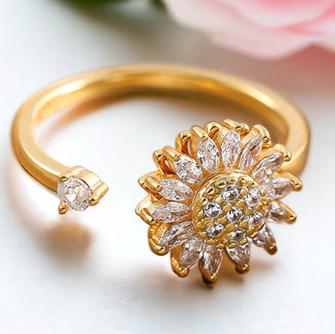 🌻 El Anillo que Gira Hacia el Amor – ¡Hazlo Brillar por Ti!