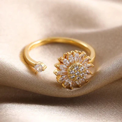 🌻 El Anillo que Gira Hacia el Amor – ¡Hazlo Brillar por Ti!